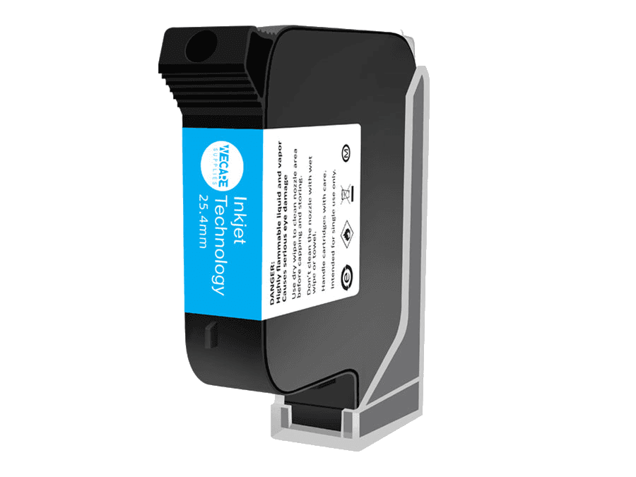 Original WECARE 1 inch / 25.4mm solvent ink cartridge