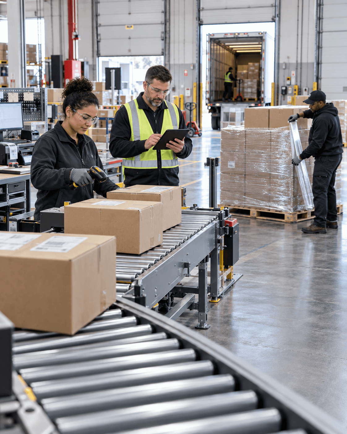 USA warehouse team preparing outbound orders for local fulfillment