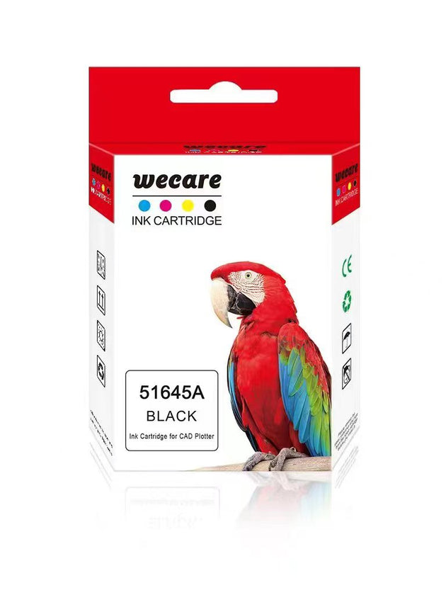 Wecare 45A grade A plotter Ink Cartridge/CAD Ink Cartridge , pigment ink, Our Best Seller in Overseas Markets, Compatible with HP45A ink cartridge(51645A), Use for   Sinajet/New Power/Hanbond/Jinghui/Winda/Bok/Jingdex/Dante Plotters and cutters.